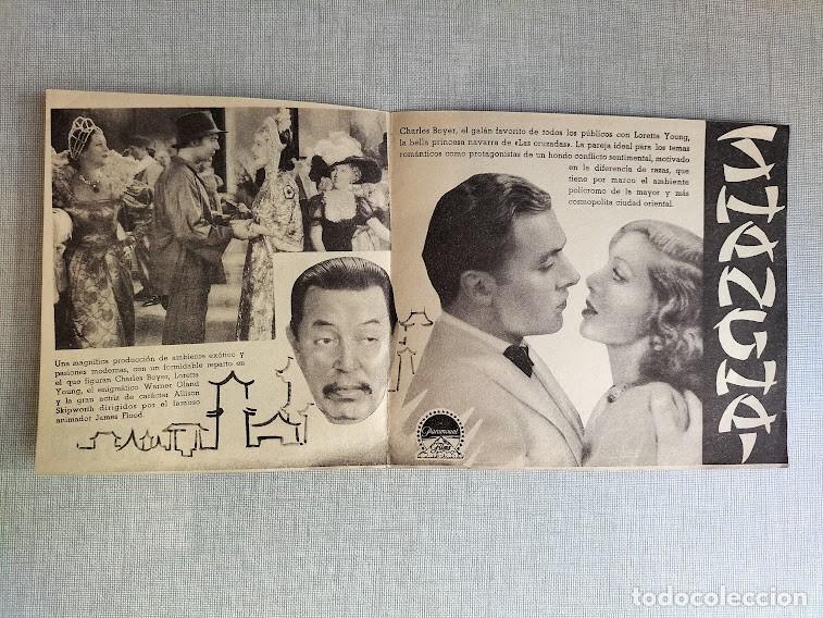 Cine: PTCC 173 SHANGHAI PROGRAMA DOBLE PARAMOUNT LORETTA YOUNG CHARLES BOYER WARNER OLAND - Foto 2