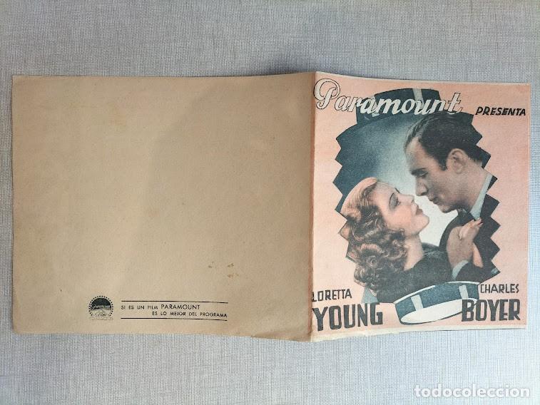 Cine: PTCC 173 SHANGHAI PROGRAMA DOBLE PARAMOUNT LORETTA YOUNG CHARLES BOYER WARNER OLAND - Foto 3