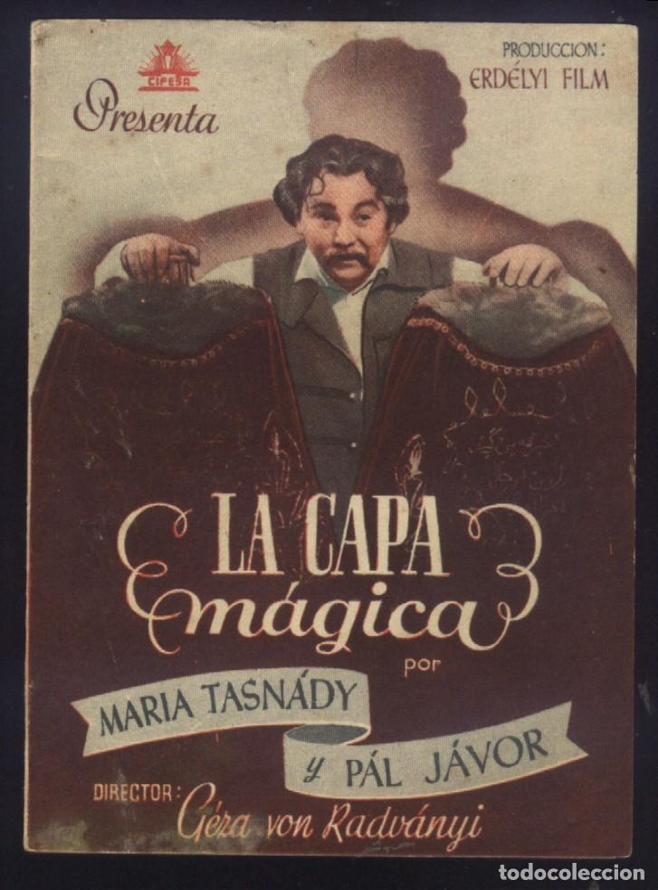  Foglietti di film di film antichi di cinema: Q-05878- LA CAPA M&Aacute;GICA (The Talking Rob) (DOBLE) (CINE LICEO) Maria von Tasnady - P&aacute;l J&aacute;vor