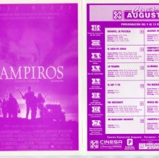 Cine: VAMPIROS. 15 X 21 CMS. PROGRAMA DE CINESA.