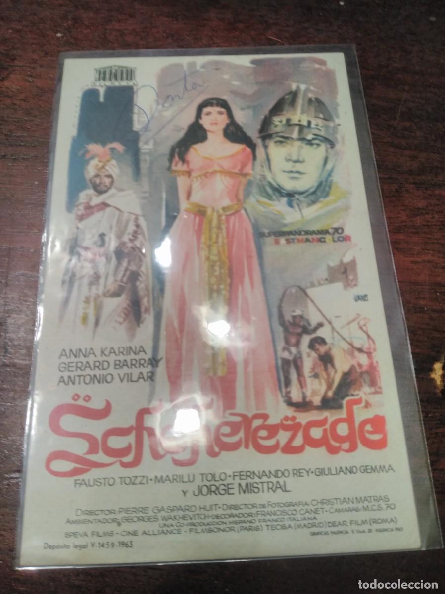 Cine: PROGRAMA O FOLLETO DE MANO DE CINE scheherezade - Foto 1