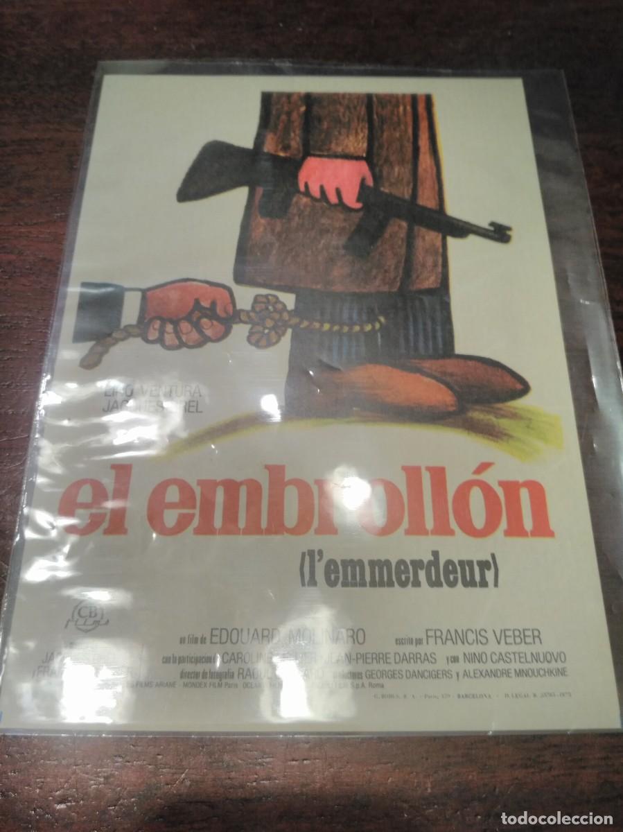 Cine: PROGRAMA O FOLLETO DE MANO DE CINE el embroll&oacute;n - Foto 1