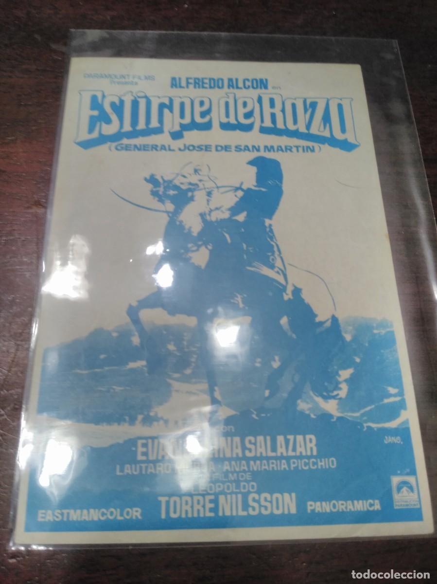 Cine: PROGRAMA O FOLLETO DE MANO DE CINE estirpe de raza - Foto 1