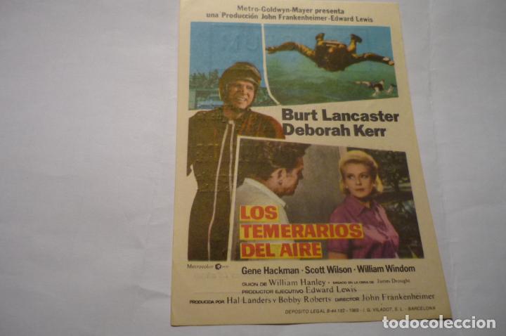 Cine: PROGRAMA LOS TEMERARIOS DEL AIRE.-BURT LANCASTER PUBLICIDAD - Foto 1