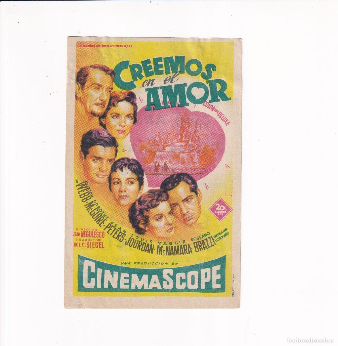 Cine: CREEMOS EN EL AMOR .- CLIFTON WEBB - Foto 1