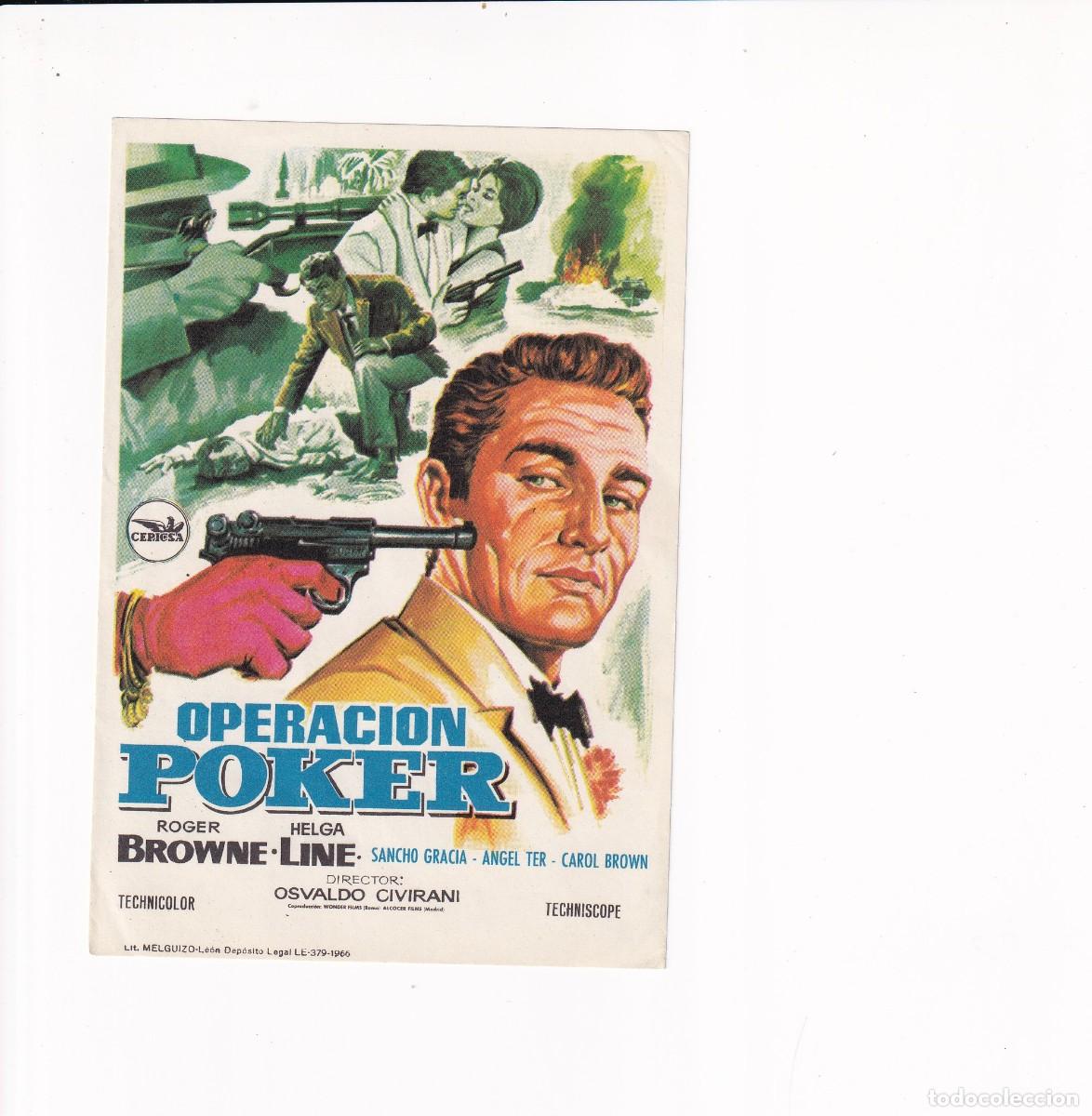 Cine: OPERACION POKER .- ROGER BROWNE-LINE - Foto 1