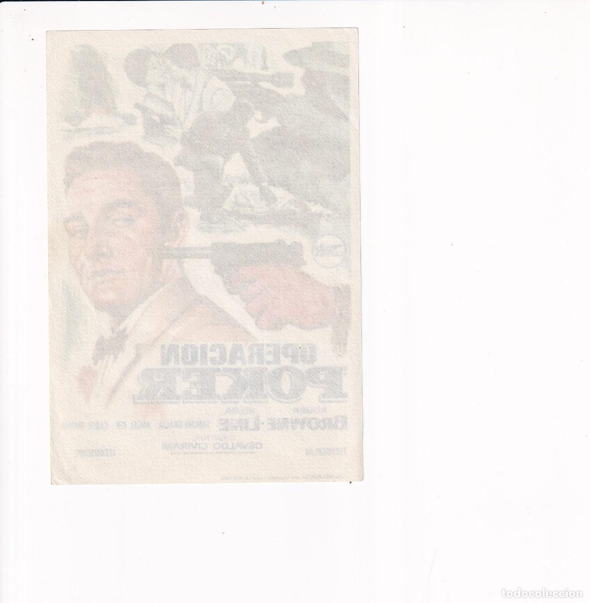Cine: OPERACION POKER .- ROGER BROWNE-LINE - Foto 2