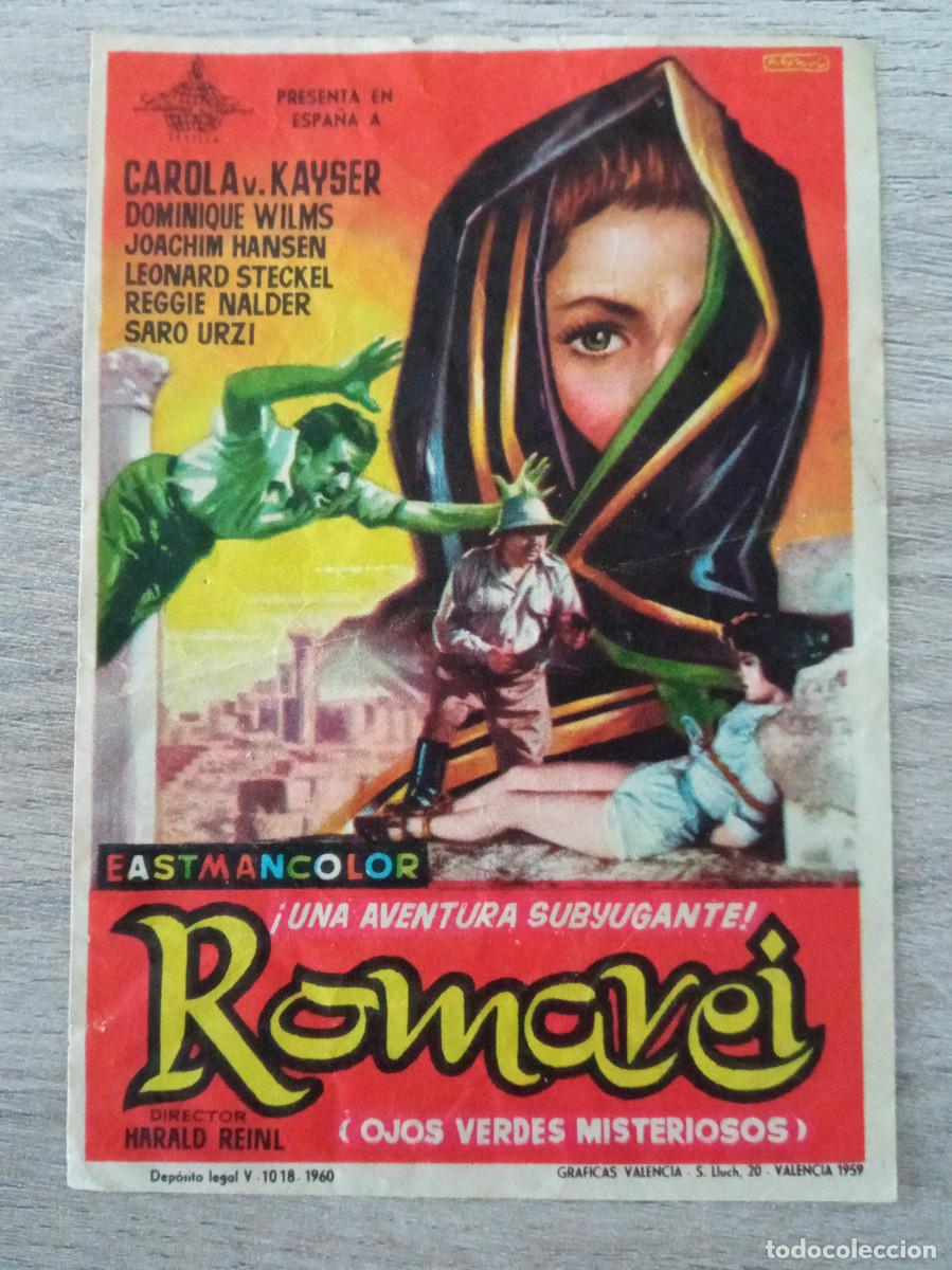 Folhetos de m&atilde;o de filmes antigos de cinema: ROMAREI
