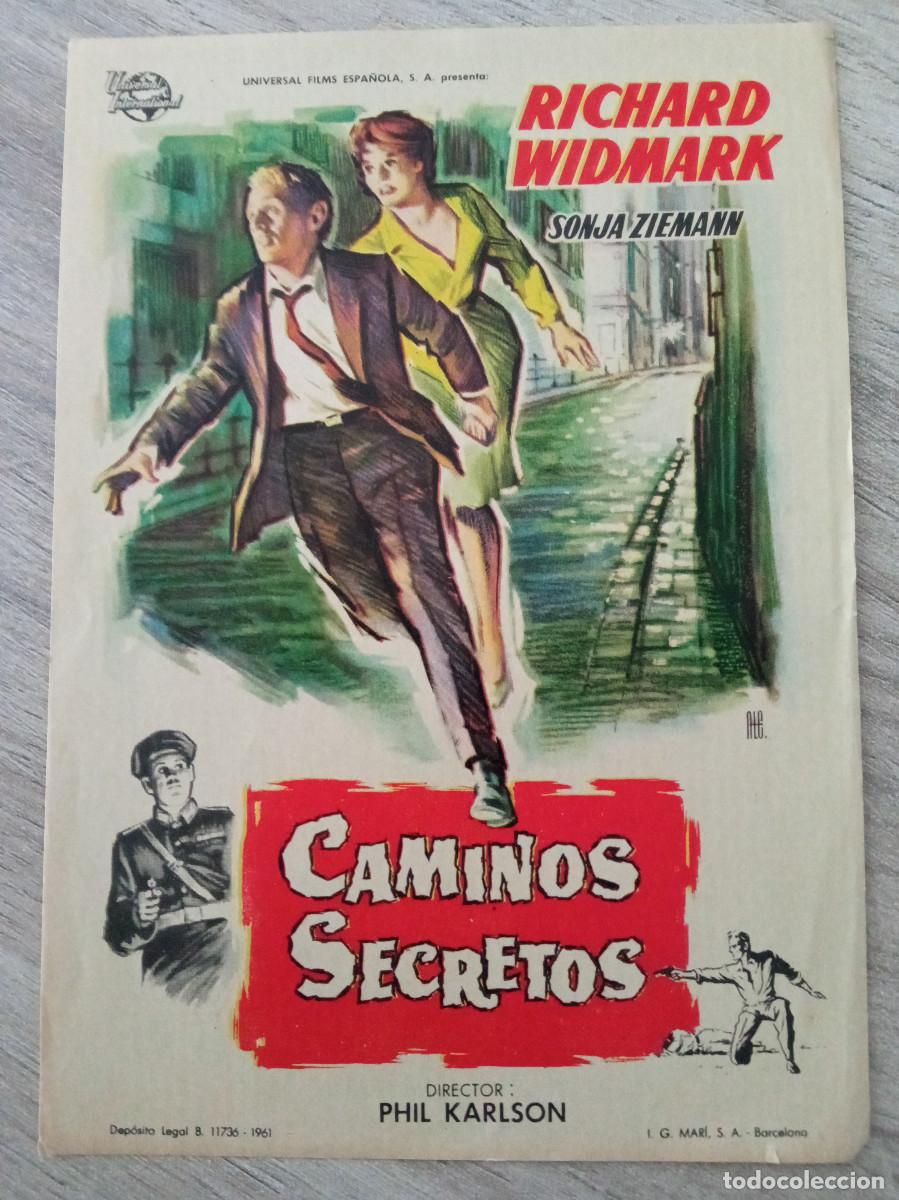 Cine: CAMINOS SECRETOS, RICHARD WIDMARK - Foto 1