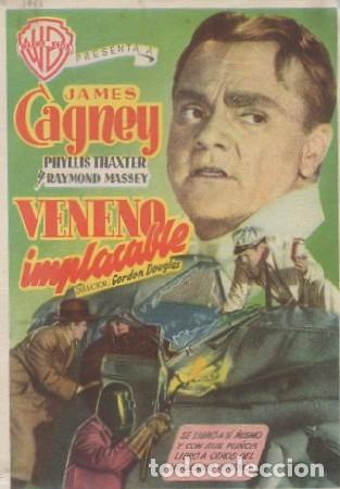 Cine: PROGRAMA DE CINE. VENENO IMPLACABLE PC-6545 - Foto 1