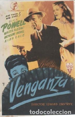 Cine: PROGRAMA DE CINE. VENGANZA PC-6546 - Foto 1