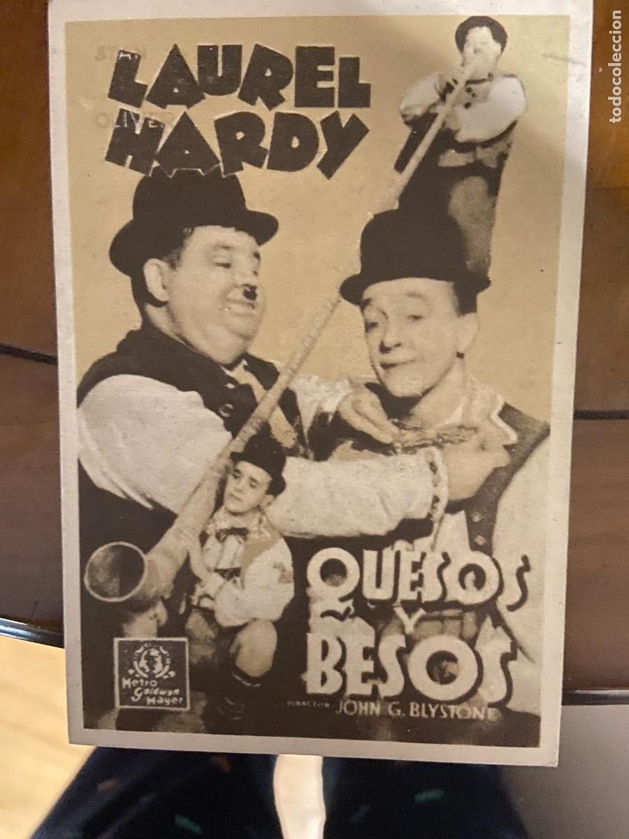 Flyers Publicitaires de films Anciens: quesos y besos programa carton nuevo con publicidad