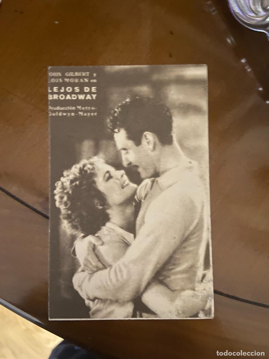  Flyers Publicitaires de films Anciens: lejos de broadway programa carton nuevo con publicidad
