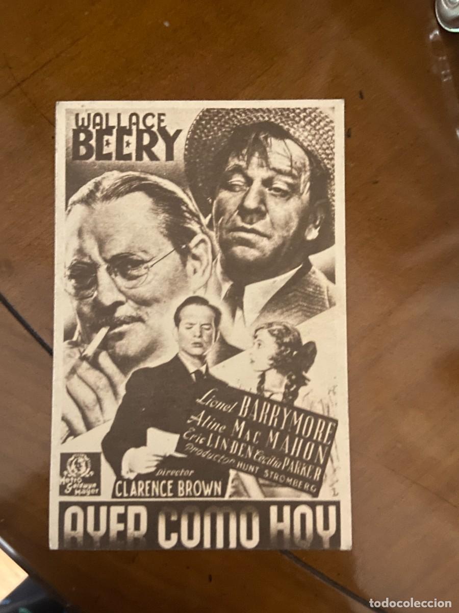  Flyers Publicitaires de films Anciens: ayer como hoy programa de carton nuevo