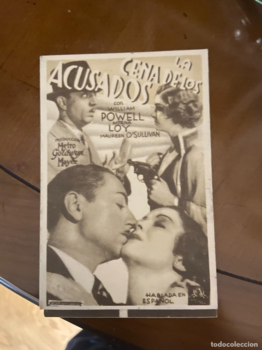  Flyers Publicitaires de films Anciens: la cena de los acusados programa de cine nuevo con publicidad