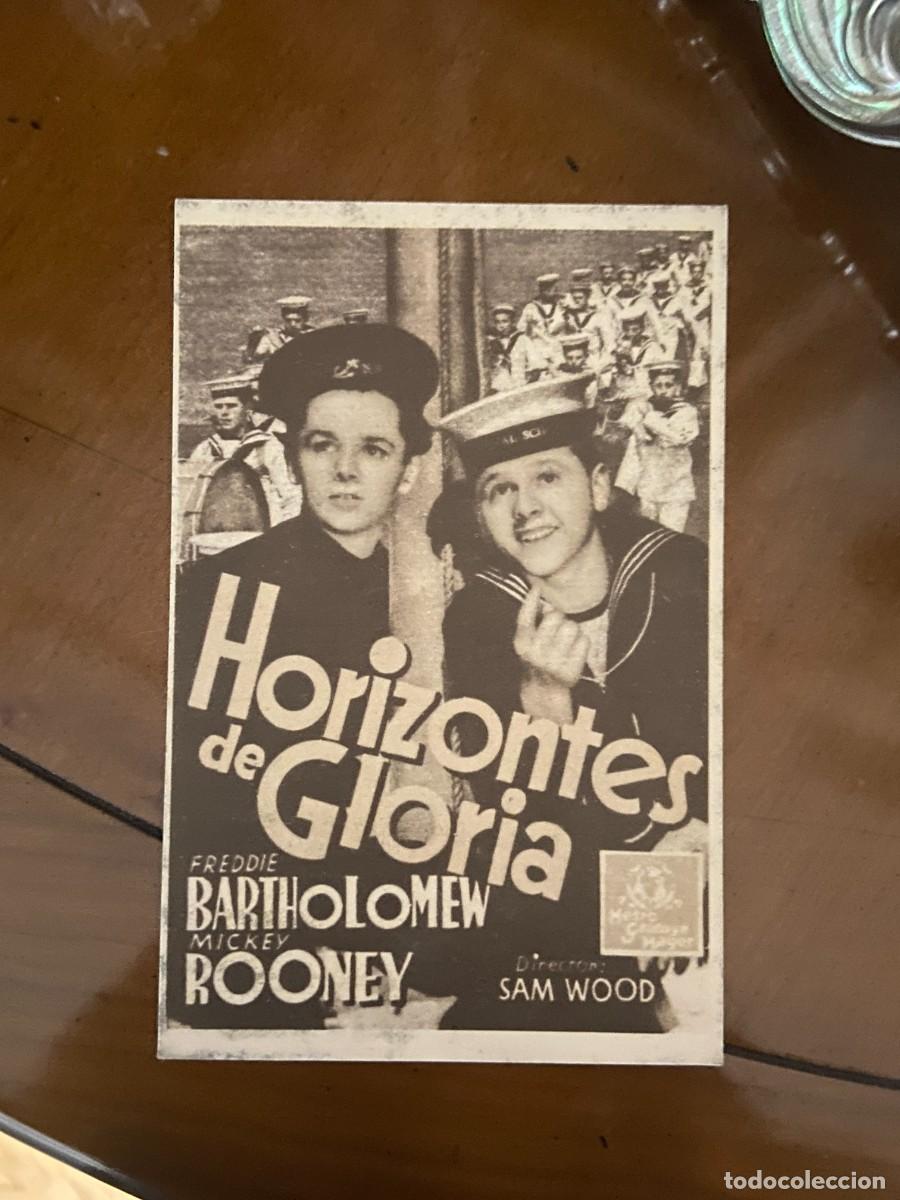  Flyers Publicitaires de films Anciens: horizontes de gloria programa de carton nuevo