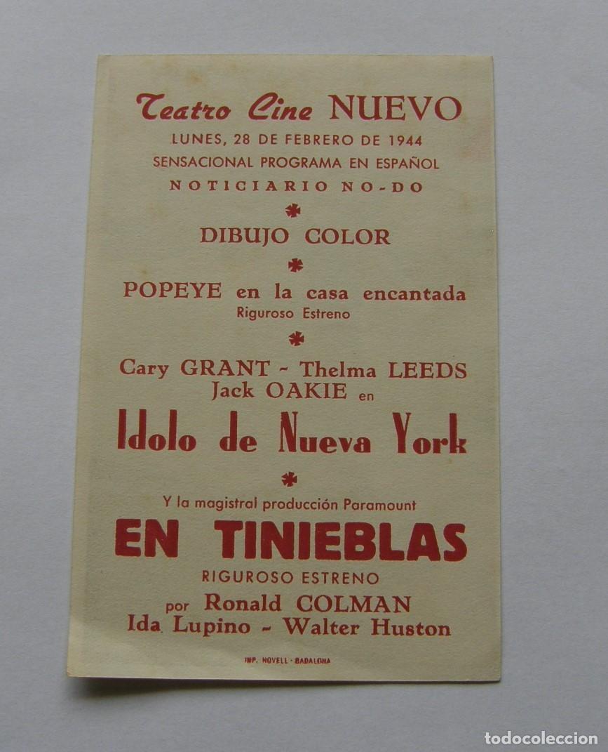 Cine: PROGRAMA DE CINE EN TINIEBLAS - Foto 2