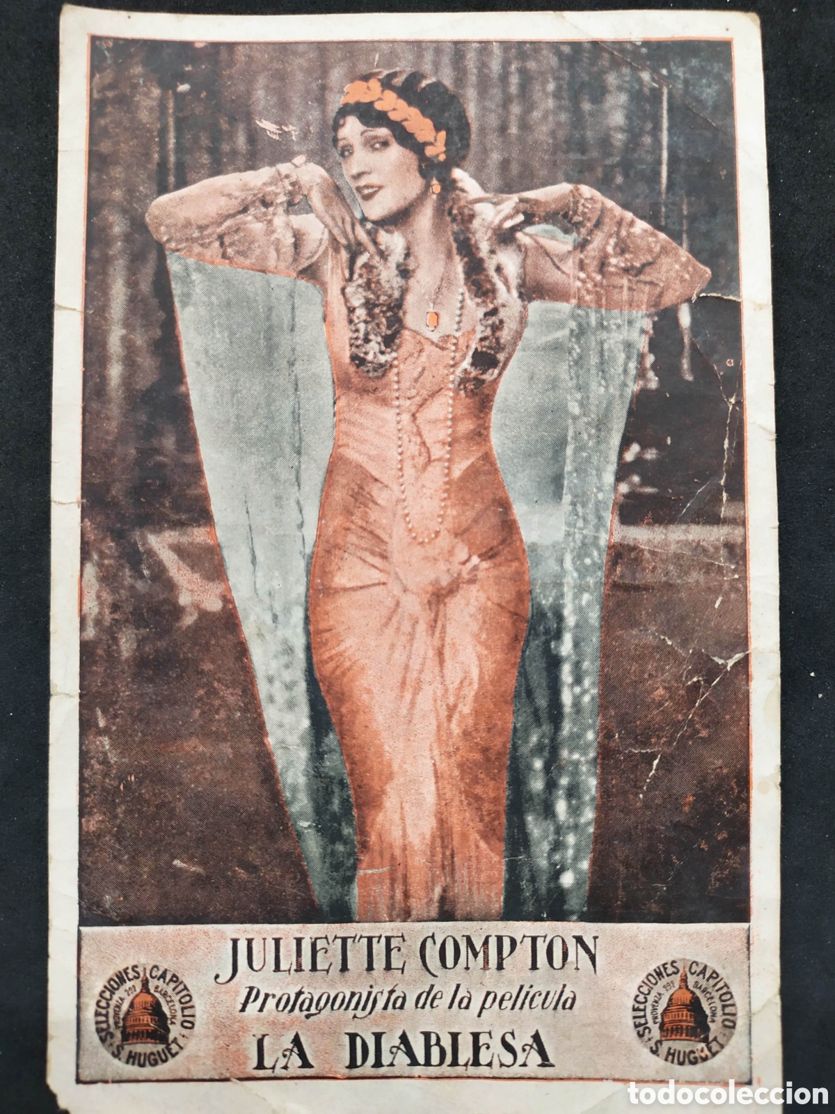Cine: Juliette Compton. Programa de mano , La Diablesa. Ateneo Mollet. - Foto 1