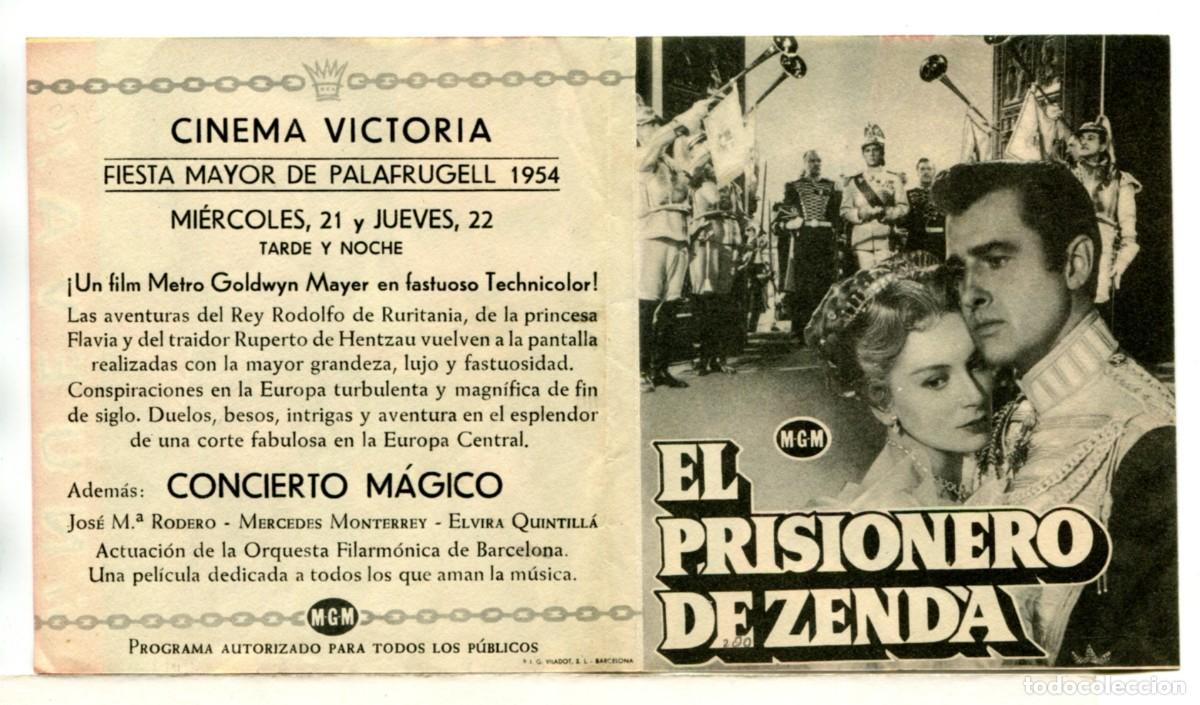 Flyers Publicitaires de films Anciens: EL PRISIONERO DE ZENDA, con stewart Granger.