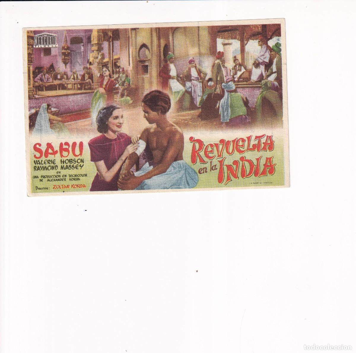 Cine: REVUELTA EN LA INDIA .- SABU - Foto 1