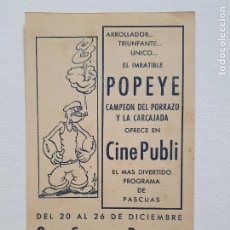 Cine: POPEYE - 8,3 × 14,2 CM.