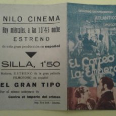 Cine: EL CORREO DE LA EMPERATRIZ MARTA ABBA ORIGINAL DOBLE C.P. NILO CINEMA LINARES. Lote 394985549