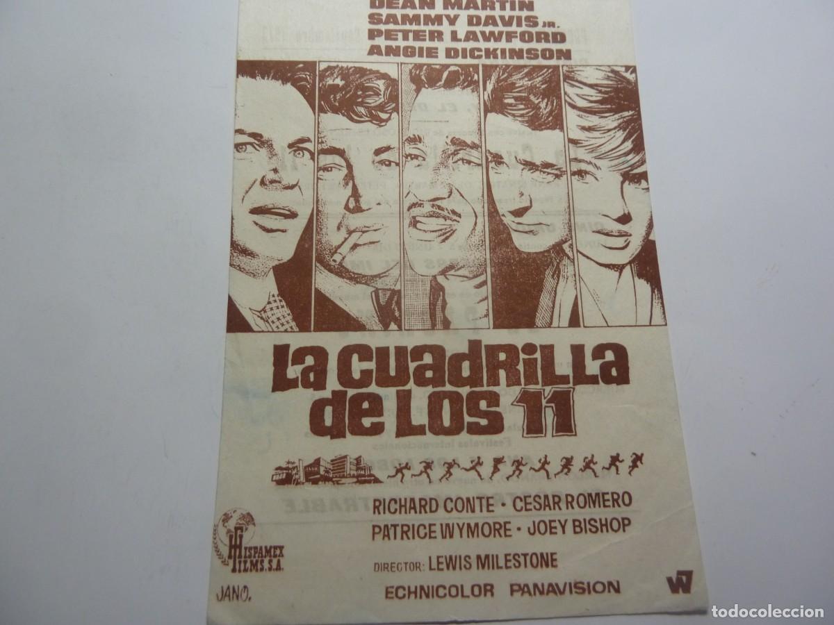 Cine: PROGRAMA DE CINE LOCAL LA CUADRILLA DE LOS 11 1973 - Foto 1