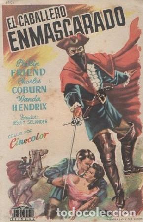 Cine: PROGRAMA DE CINE. EL CABALLERO ENMARSCARADO PC-6619 - Foto 1