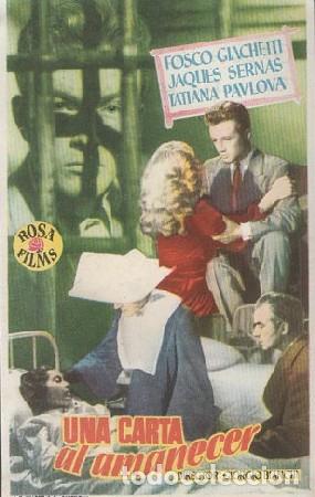 Cine: PROGRAMA DE CINE. UNA CARTA AL AMANECER PC-6629 - Foto 1