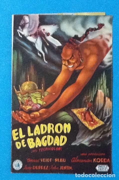 Cine: PROGRAMA DE MANO DOBLE. EL LADRON DE BAGDAD.. ENVIO INCLUIDO. - Foto 3