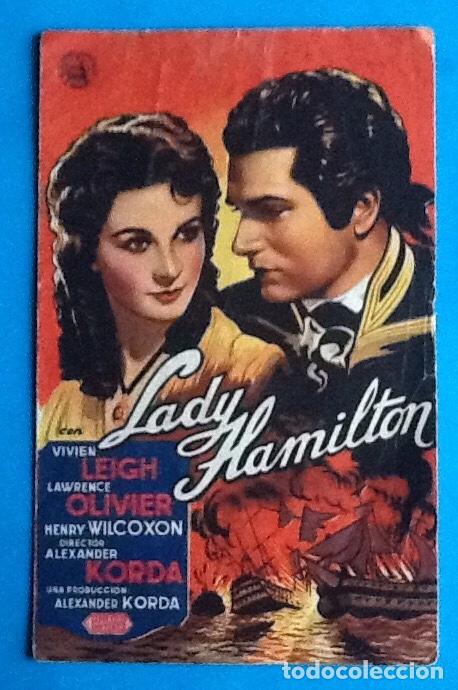 Cine: PROGRAMA DE CINE DOBLE. LADY HAMILTON. ENVIO INCLUIDO. - Foto 3