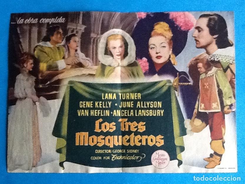 Cine: PROGRAMA DE CINE DOBLE. LOS TRES MOSQUETEROS. ENVIO INCLUIDO. - Foto 2