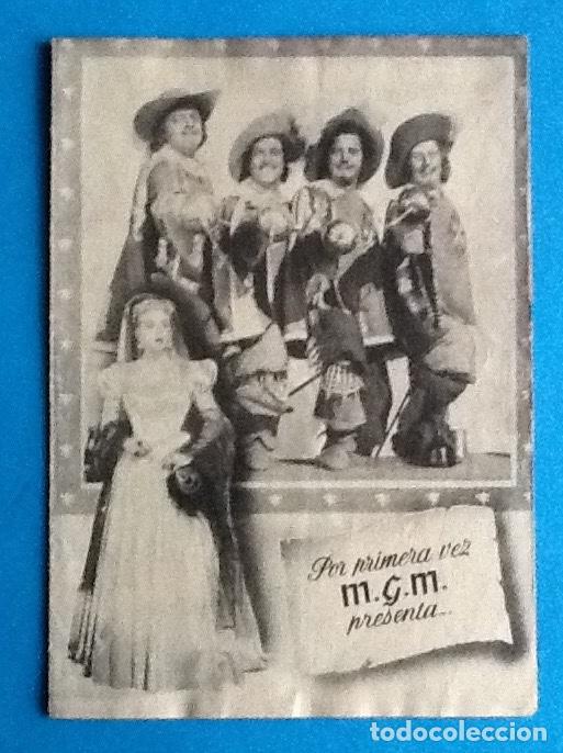 Cine: PROGRAMA DE CINE DOBLE. LOS TRES MOSQUETEROS. ENVIO INCLUIDO. - Foto 3