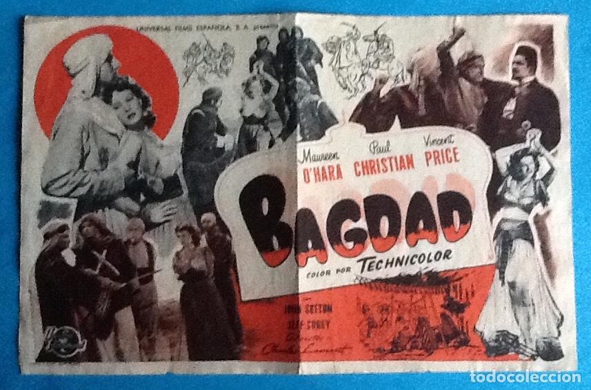 Cine: PROGRAMA DE CINE DOBLE . BAGDAD.. ENVIO INCLUIDO. - Foto 1