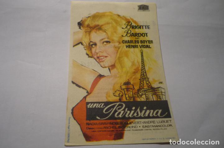 Cine: programa una parisina,.brigitte bardor publicidad - Foto 1