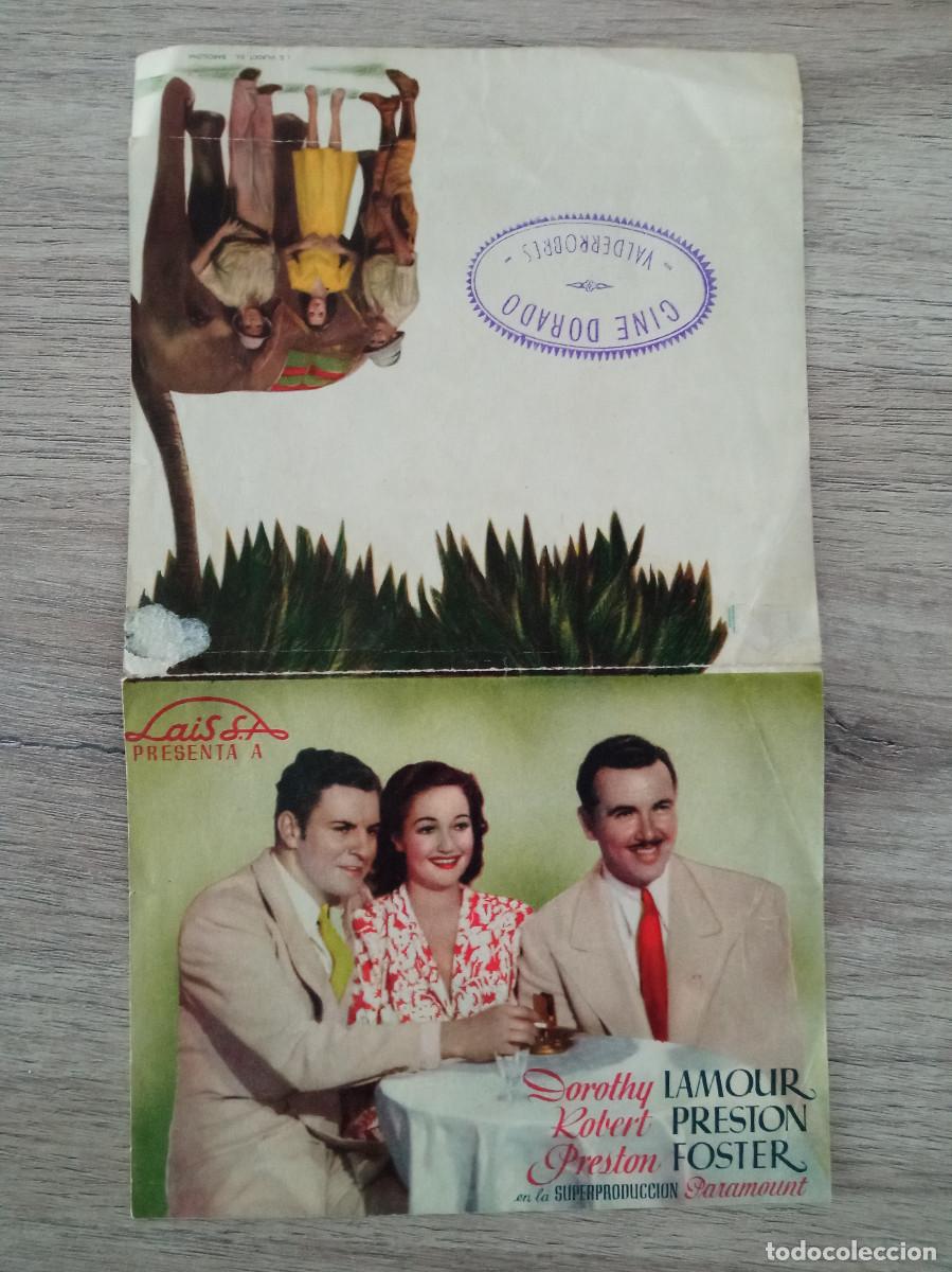 Cinema: LUNA DE BIRMANIA, DOROTHY LAMOUR, CINE DORADO DE VALDERROBRES, TERUEL