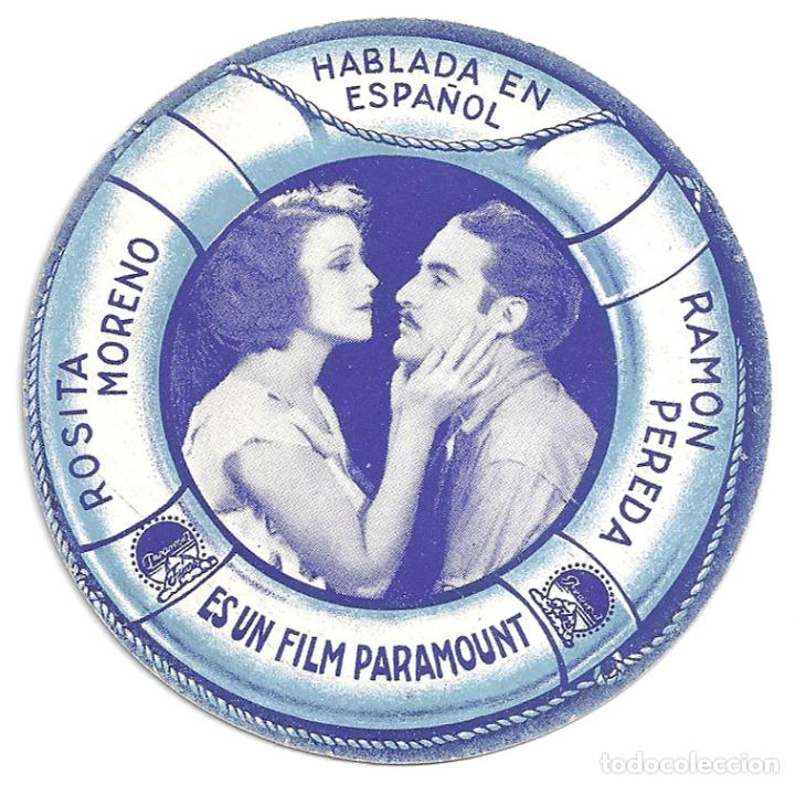Cine: PTCC7 51 EL DIOS DEL MAR PROGRAMA TROQUELADO PARAMOUNT ROSITA MORENO RAMON PEREDA - Foto 2