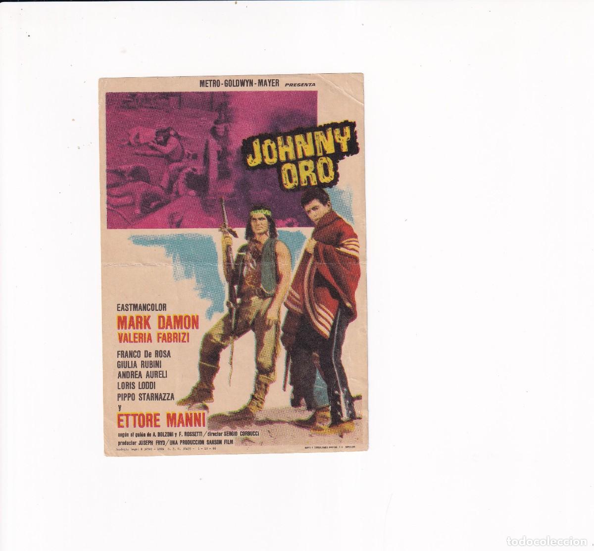 Cine: JOHNNY ORO .- MARK DAMON - Foto 1