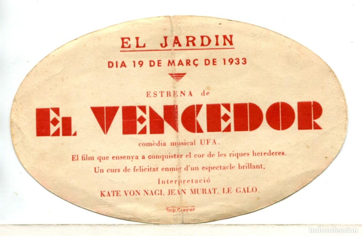 Cine: EL VENCEDOR, con Jean Murat. - Foto 2
