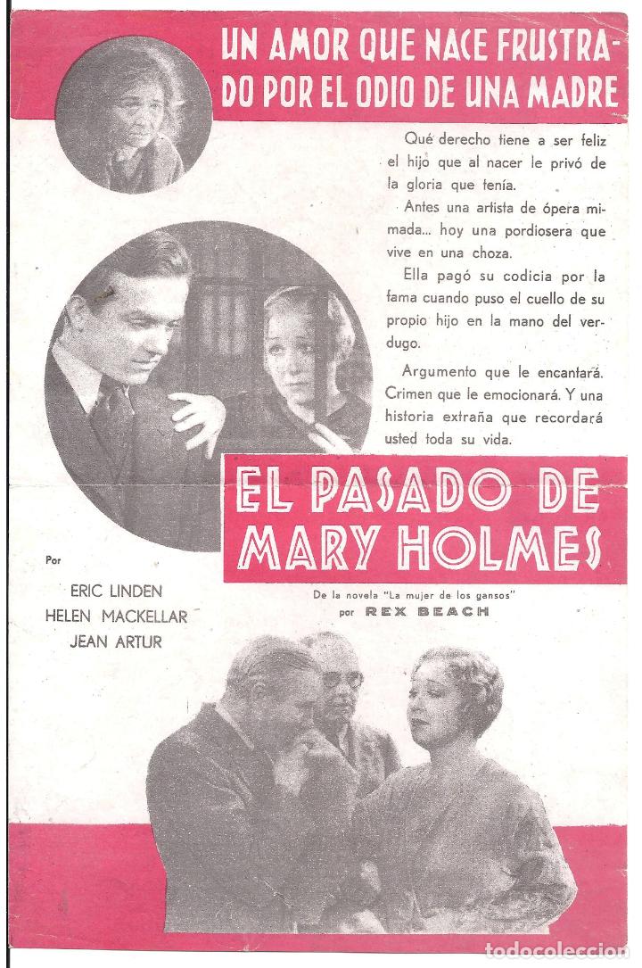 Cine: PTCC2 19 EL PASADO DE MARY HOLMES PROGRAMA DOBLE RKO JEAN ARTHUR - Foto 2