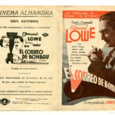 Cine: EL CORREO DE BOMBAY, CON EDMUND LOWE.. Lote 396459544
