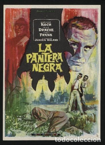 Folhetos de m&atilde;o de filmes antigos de cinema: Q-00650- LA PANTERA NEGRA (Der schwarze Panther von Ratana) CINE PRINCIPAL - CALLOSA DE SEGURA