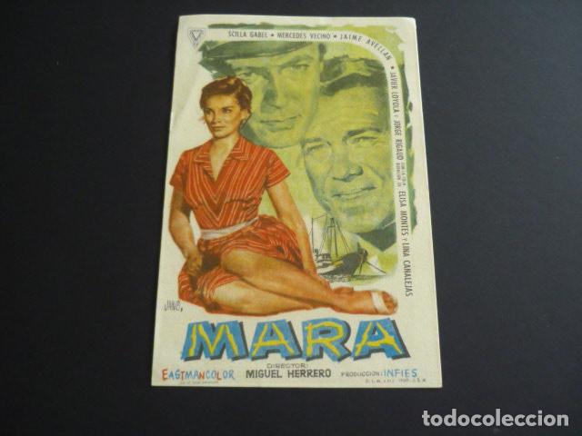 Cine: MARA PROGRAMA DE MANO PUBLICIDAD CINE OLYMPIA - Foto 1