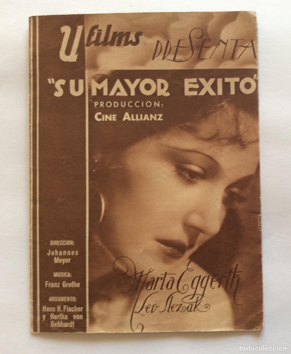 Cine: PROGRAMA DOBLE CON SELLO EN SECO UFA FILMS SU MAYOR &Eacute;XITO MARTA EGGERTH - Foto 1