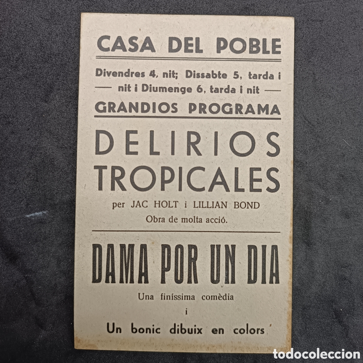 Cine: Programa delirios del tropico, cifesa columbia - Foto 2