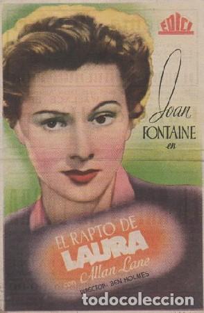Cine: PROGRAMA DE CINE: EL RAPTO DE LAURA PC-6684 - Foto 1