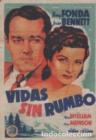 Cine: PROGRAMA DE CINE. VIDAS SIN RUMBO PC-6689 ,2 - Foto 1