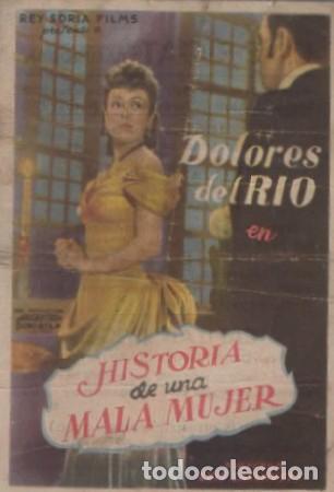 Cine: PROGRAMA DE CINE. HISTORIA DE UNA MALA MUJER PC-6697 - Foto 1