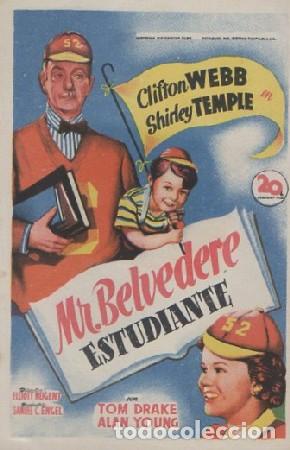 Cine: PROGRAMA DE CINE. MR BELVEDERE ESTUDIANTE PC-6700 ,3 - Foto 1