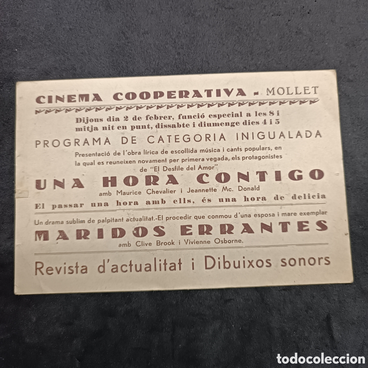 Cine: Programa, Una hora contigo, cine mollet - Foto 2